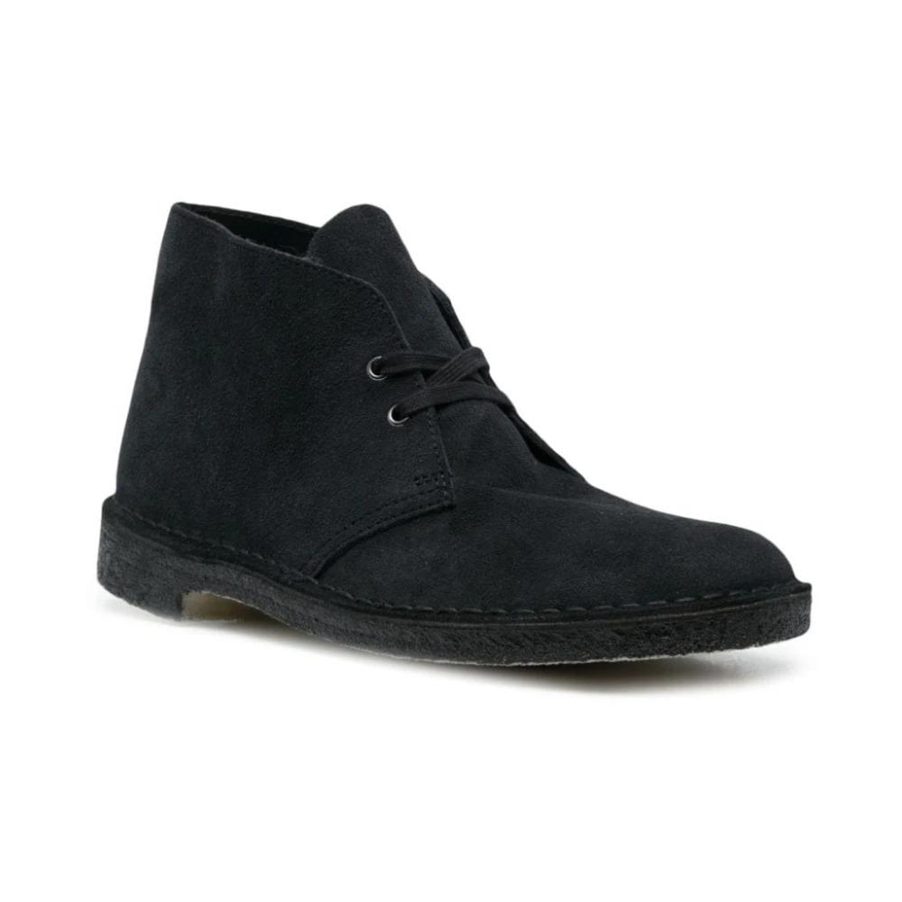 Blue Desert Suede Leather Boots