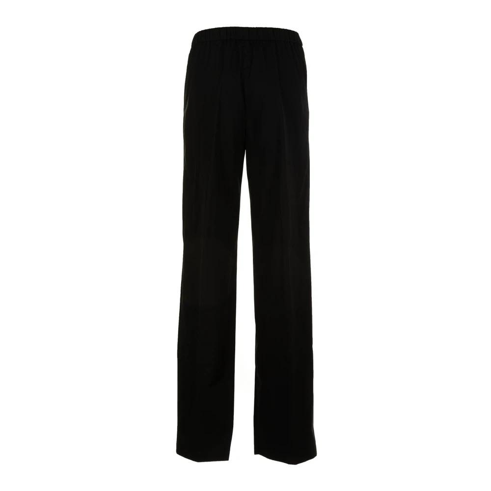 Black Wide Trousers - Fashion-Forward Style