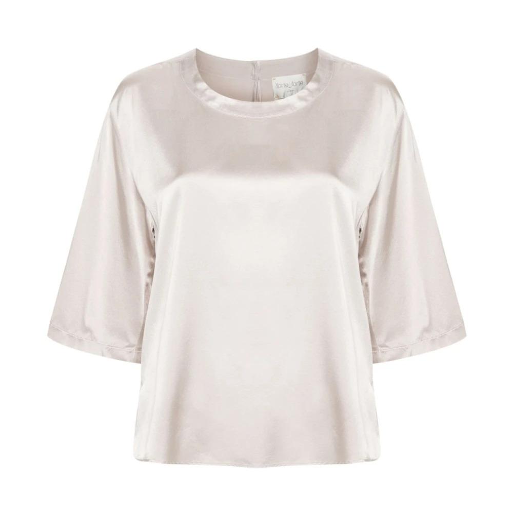 Silk Satin Heavy Stretch T-Shirt