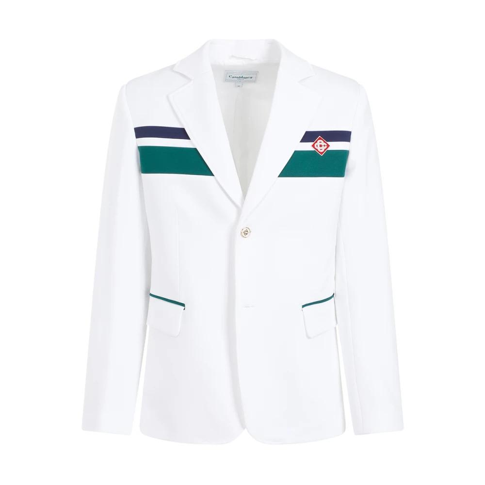 Tailoring Jacket in White Green Navy