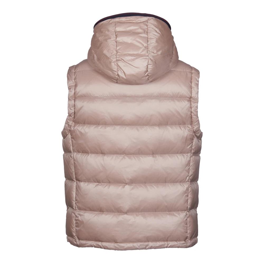 Beige Ripstop Nylon Hooded Vest