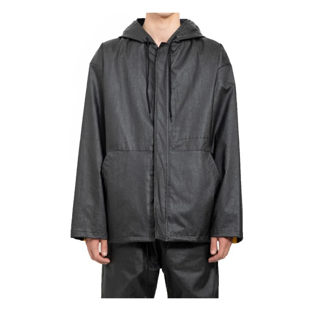 Black Stop Jacket with Hood