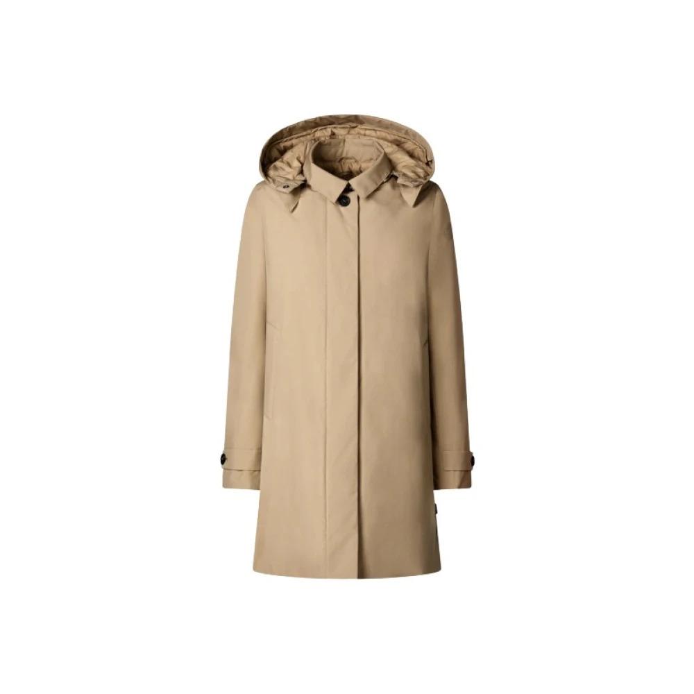 Hooded Stardust Beige Coat