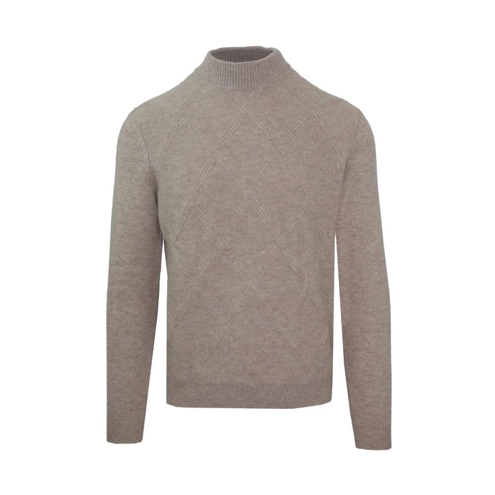 Men's Wool Cashmere Diamond Stitch Sweater