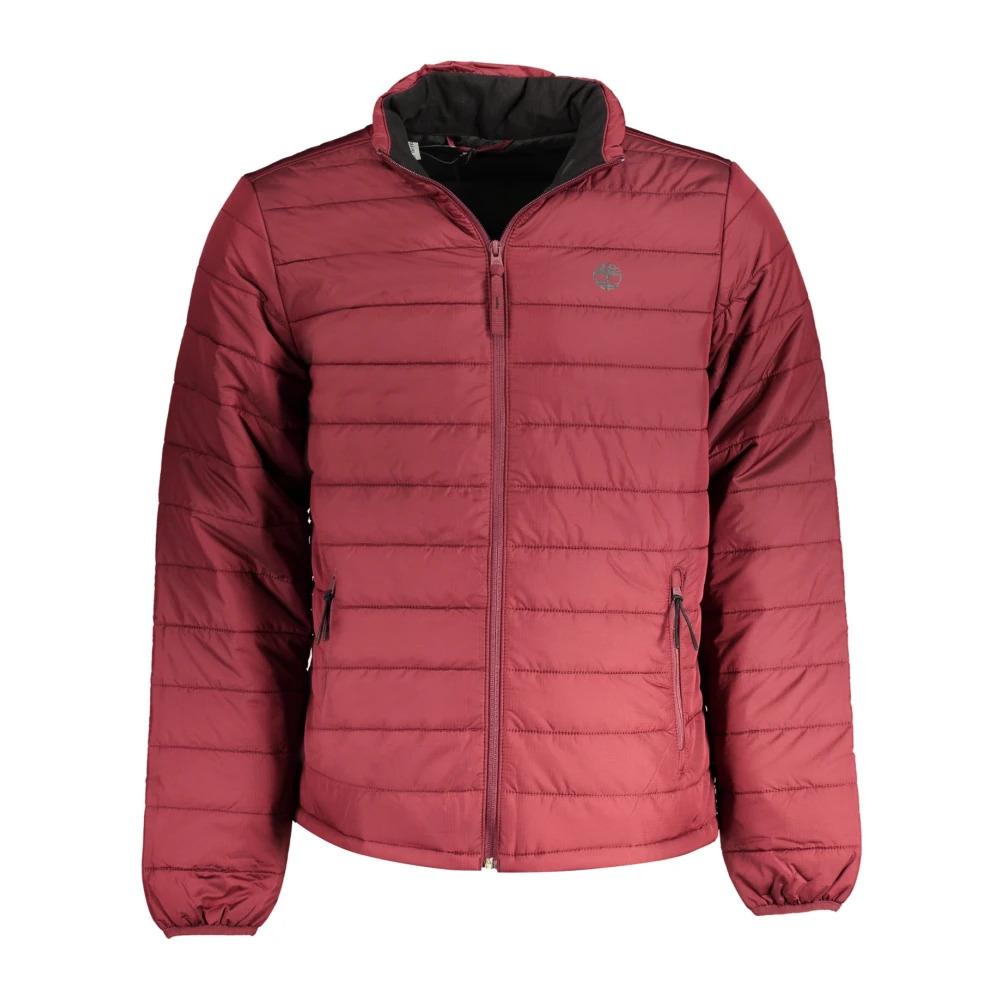 Red Sport Jacket, Mid-Season, Nylon, Print