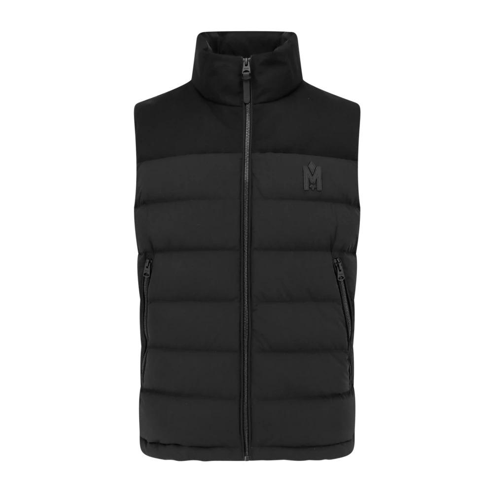 Quilted Black Sleeveless Nylon Jacket