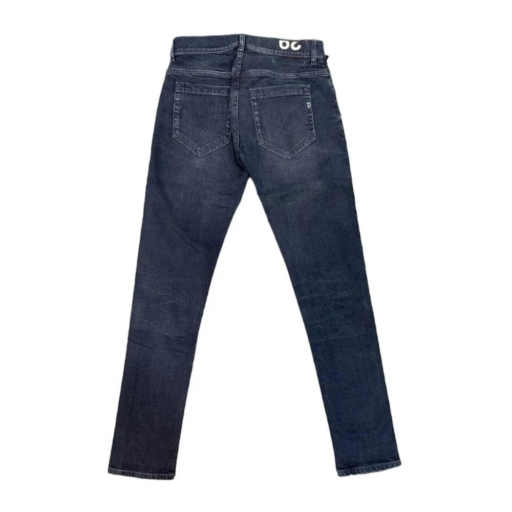 Regular Fit Dark Cotton Jeans with Five Pockets