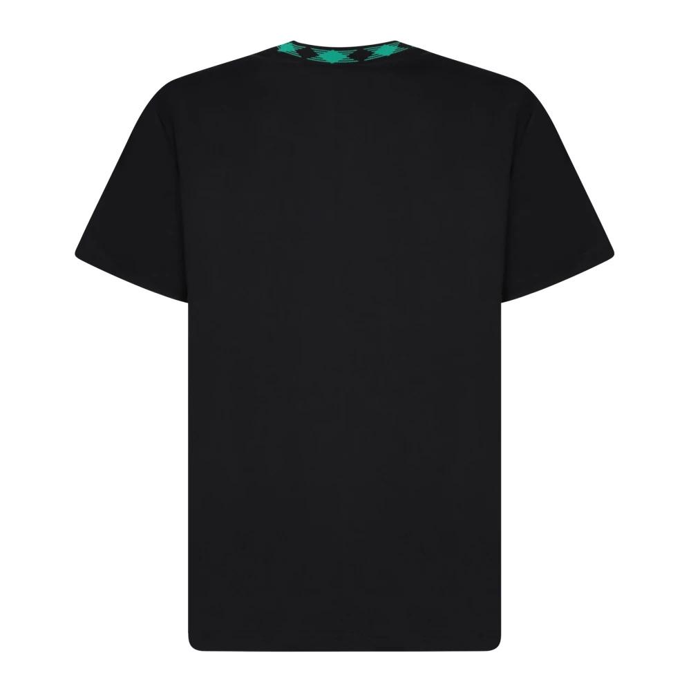 Black T-Shirt with Teal Logo