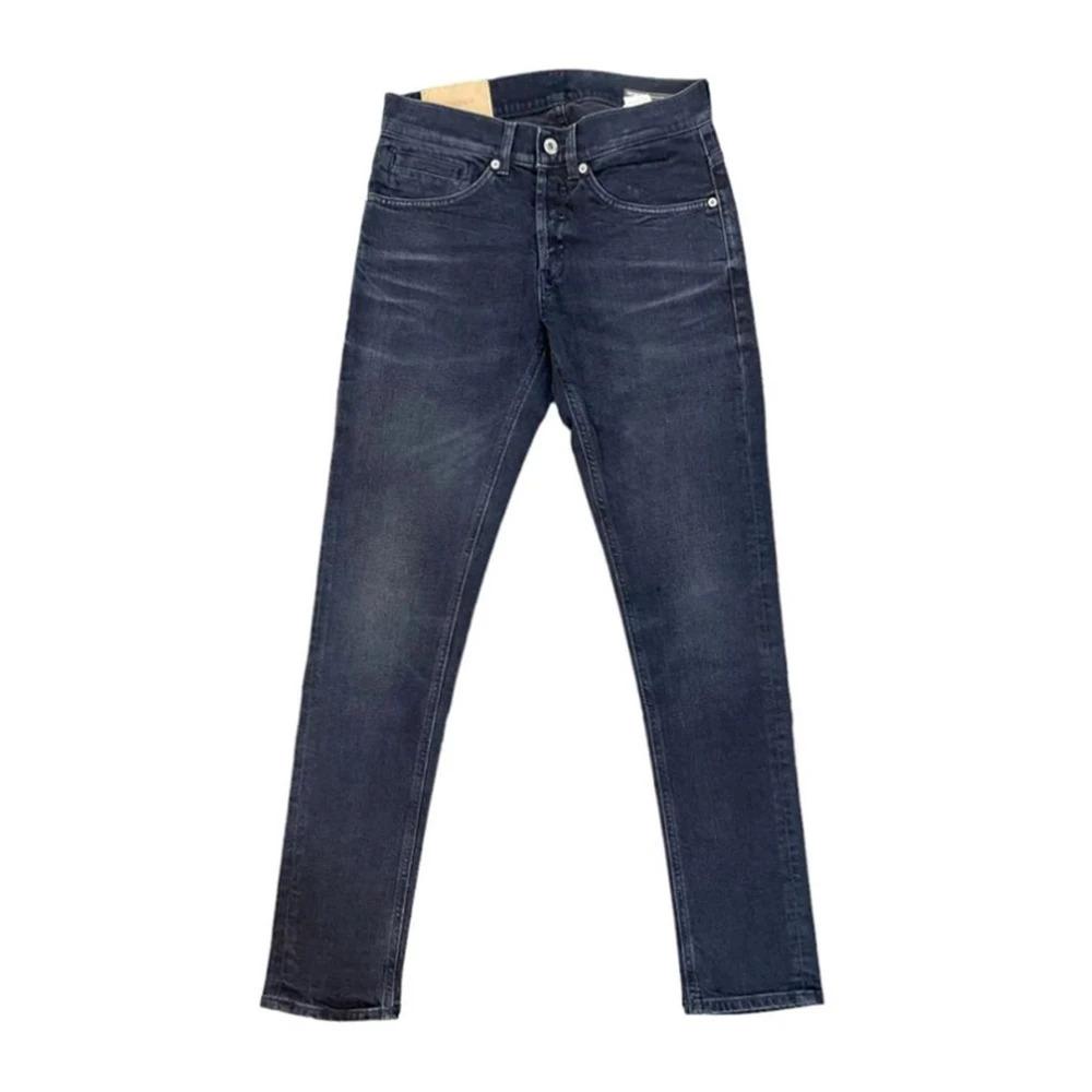 Regular Fit Dark Cotton Jeans with Five Pockets