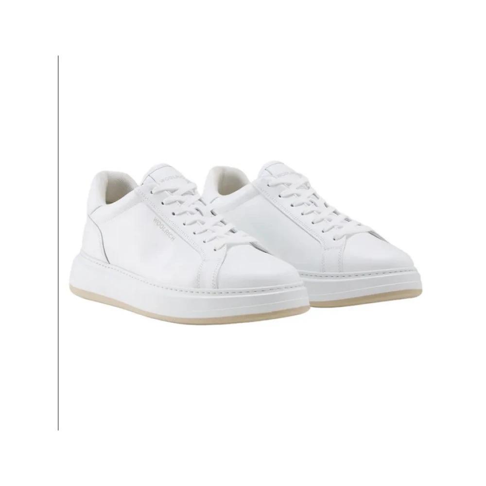 White Leather Sneakers with Removable Insole