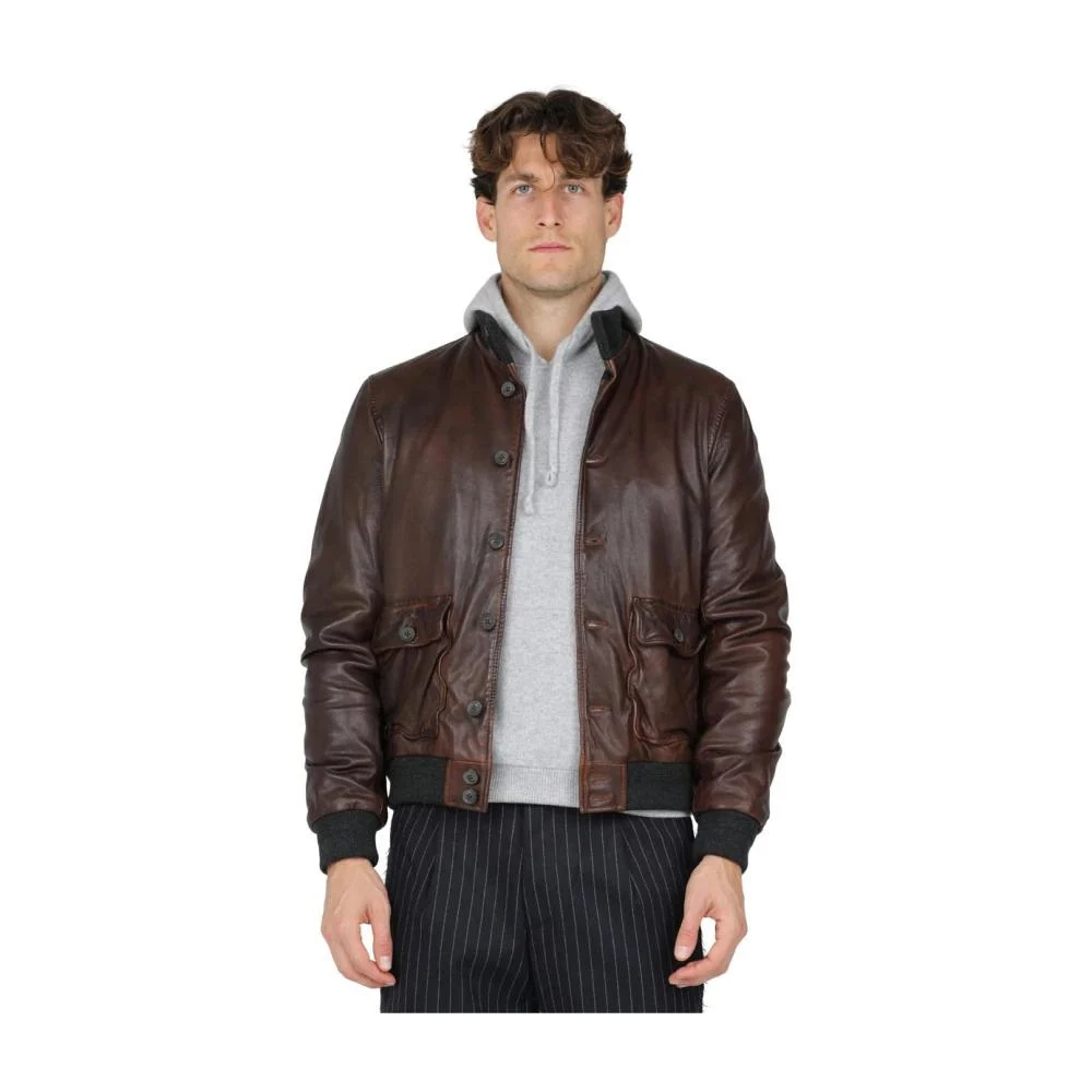 Treated Leather Jacket