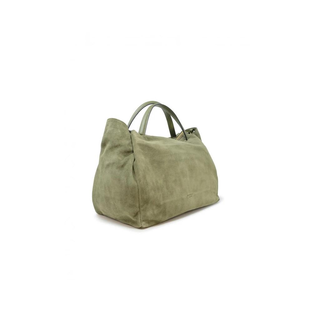 Green Leather Shoulder Bag FW24