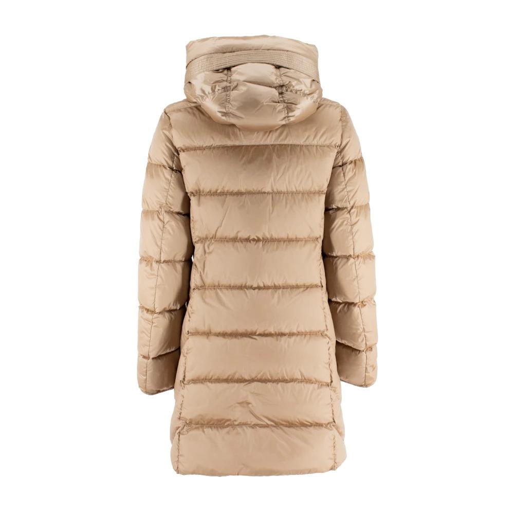 Quilted Down Jacket with Hood