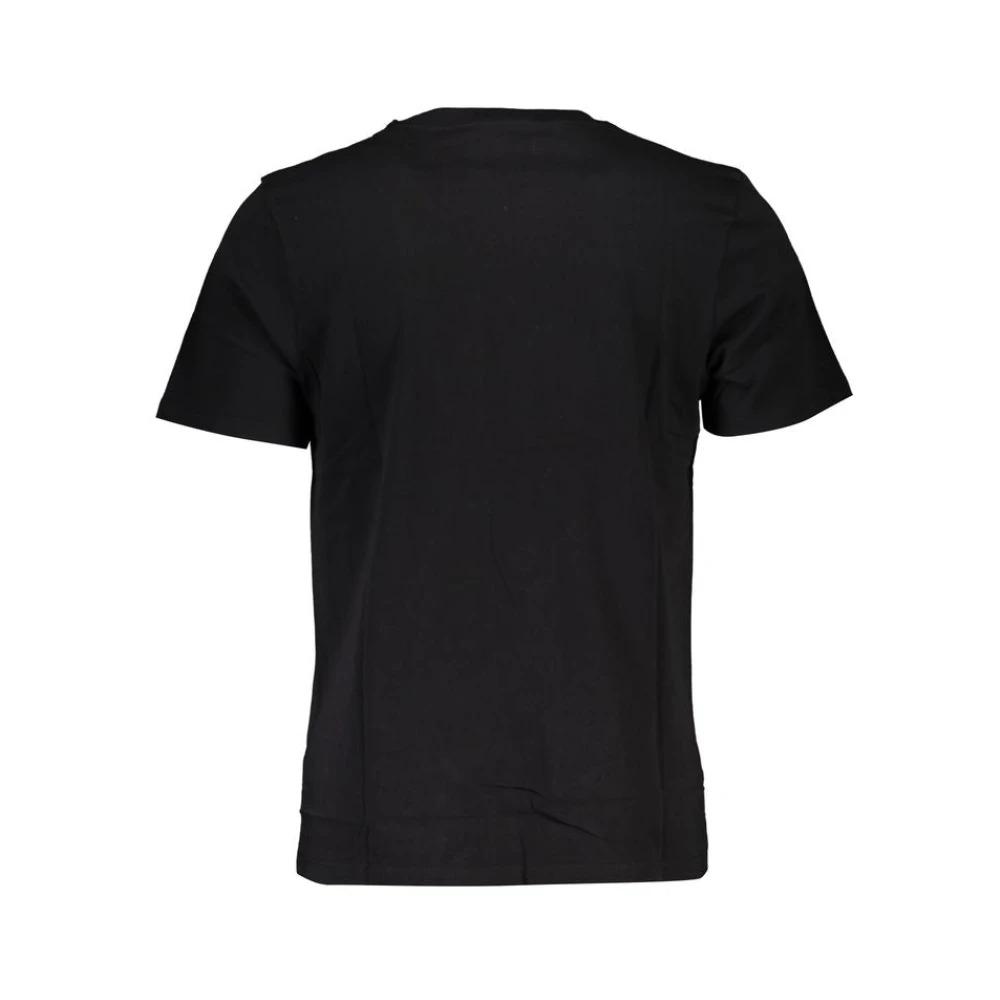 Black Cotton T-Shirt with Print