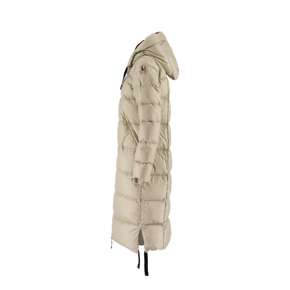 Long Hooded Down Jacket Lightweight Nylon