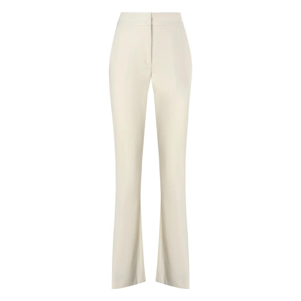 High Waist Flared Trousers