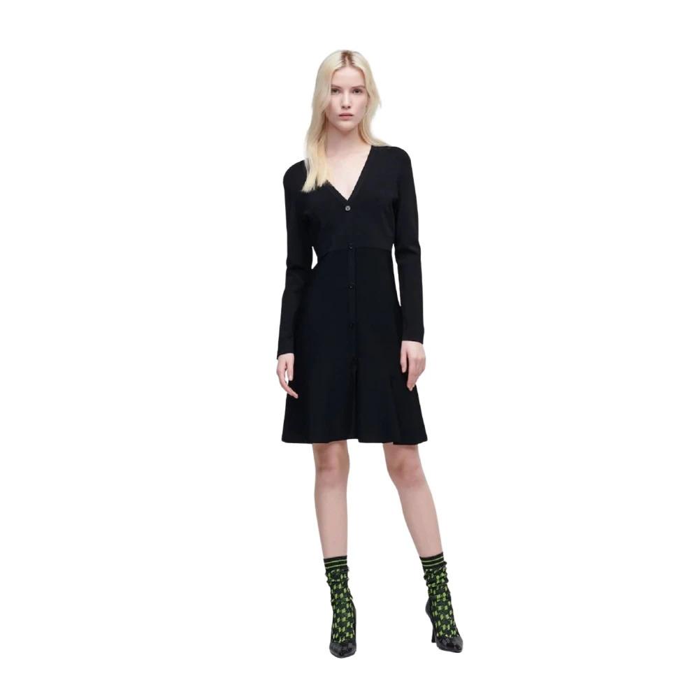 long-sleeved-button-front-knit-dress