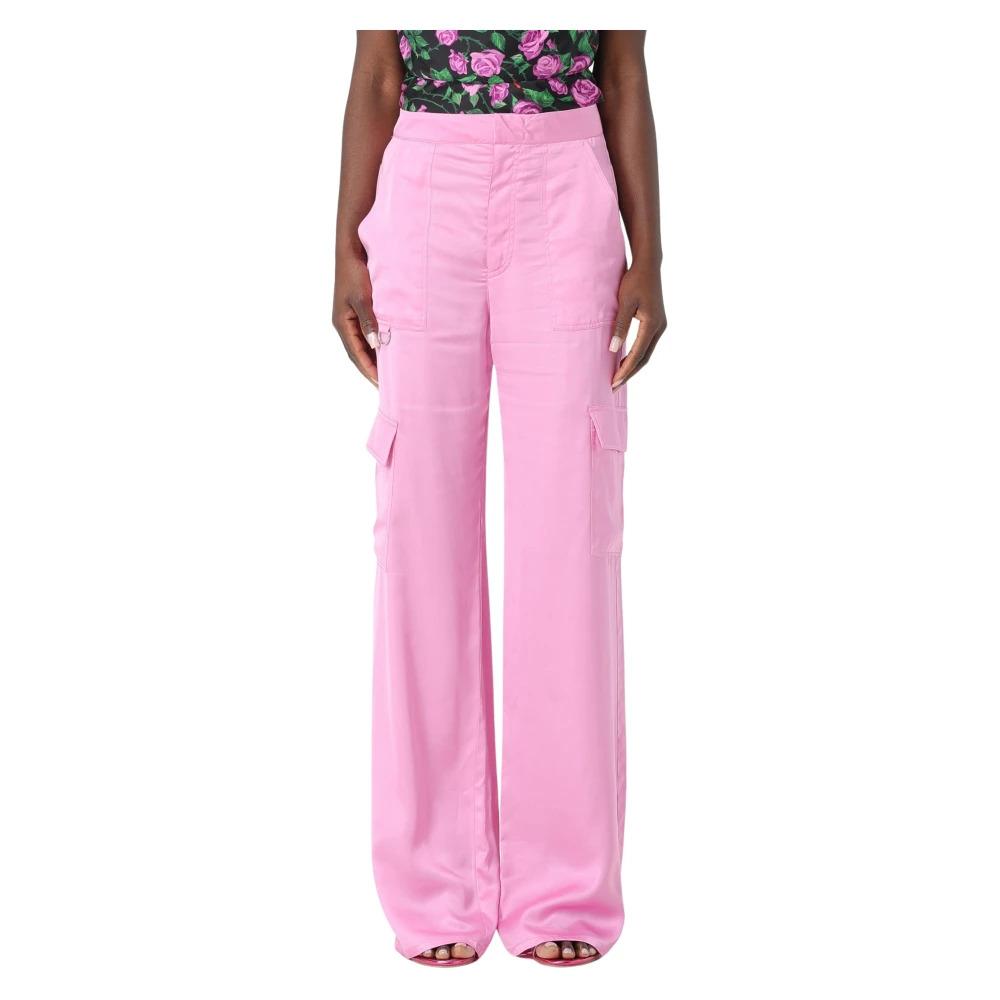 Satin Trousers with Pockets