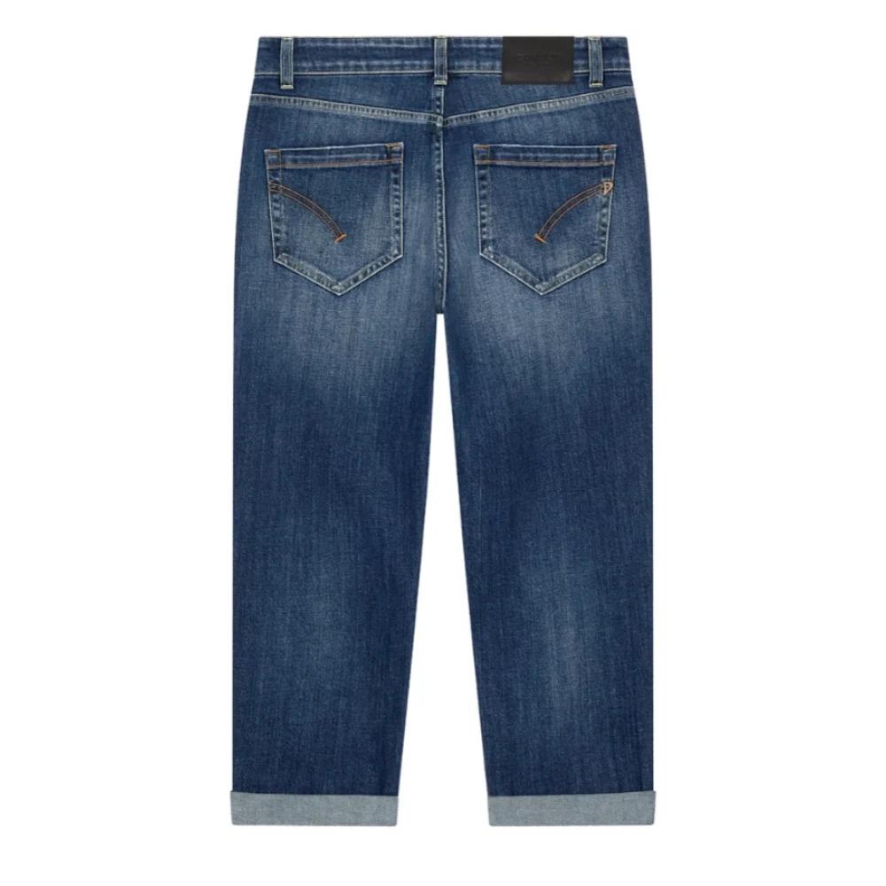 Blue Loose Fit Jeans Ankle Length