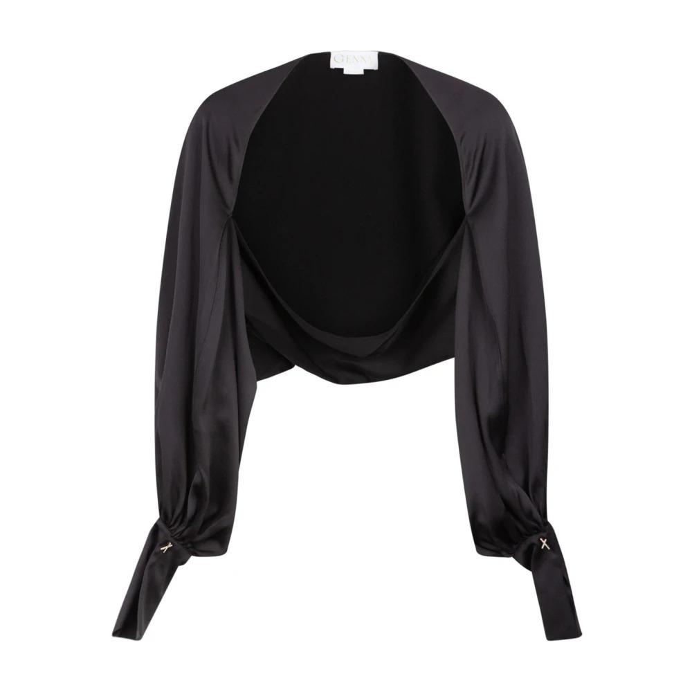 Black Shiny Bolero Jacket