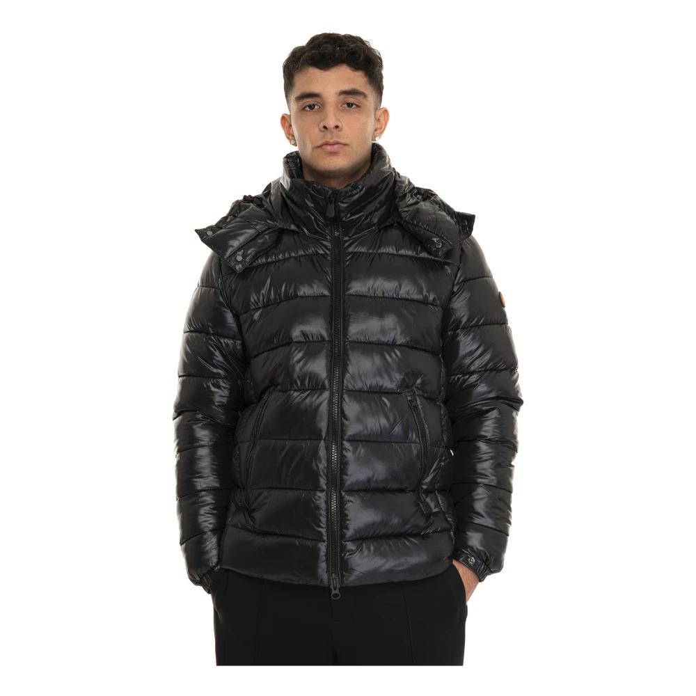 Glossy Quilted Florian Jacket with Hood