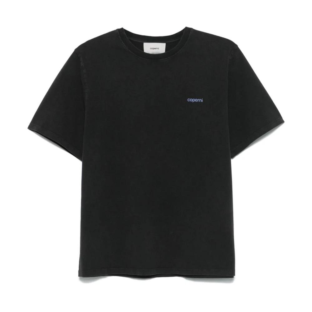 Black T-shirts and Polos with Logo Print