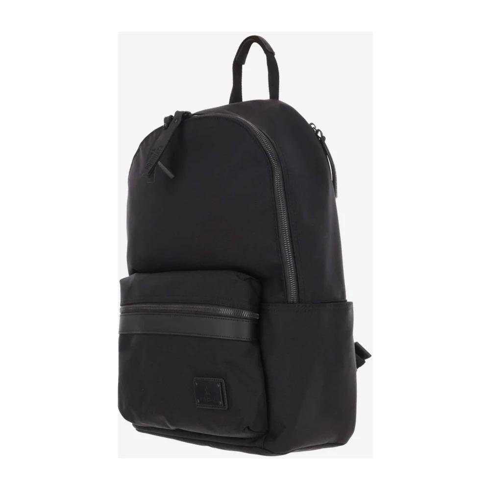 Nylon Backpack with Front Zipper Pocket