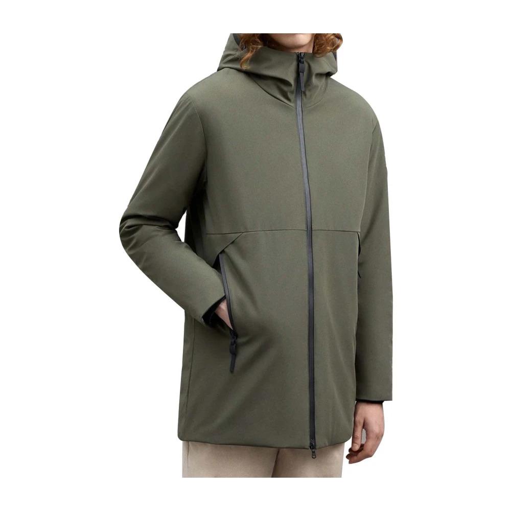 Green Trench Coat Primaloft Minimal