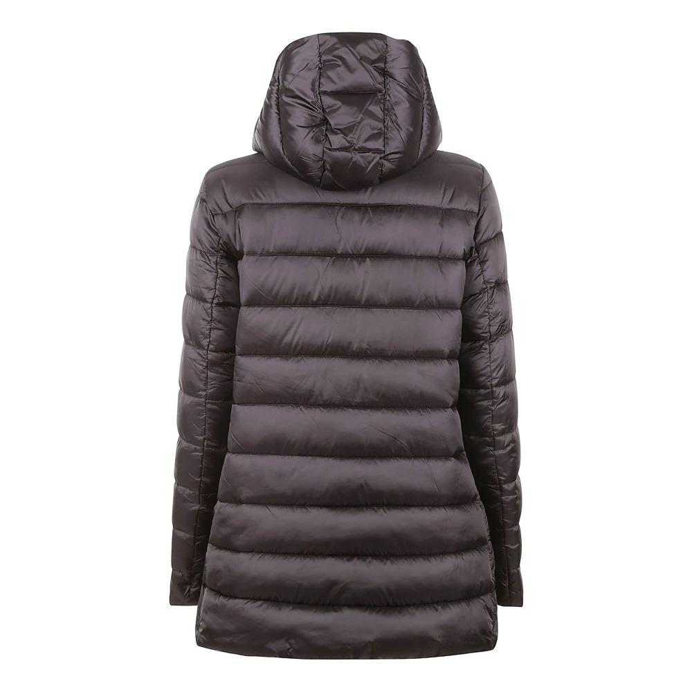 Brown Puffer Coat with Hood