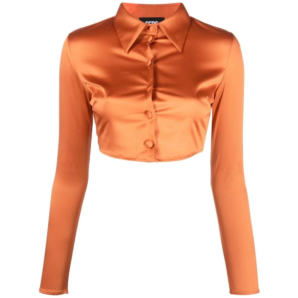 Stylish Orange Cropped Top