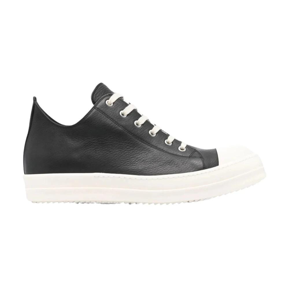 Black Sneakers Lace Up Shark Tooth