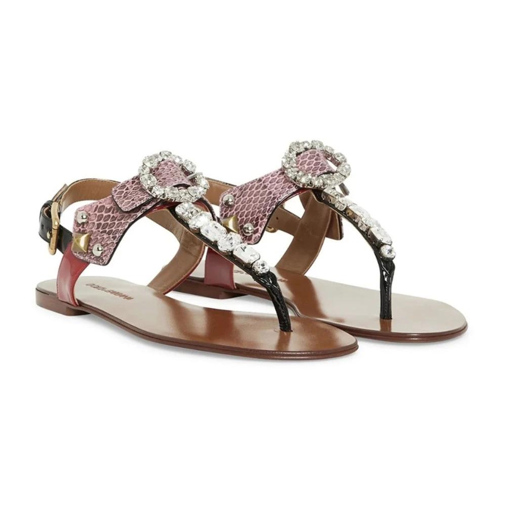 Multicolor Crystal Sandals Flip Flops Shoes