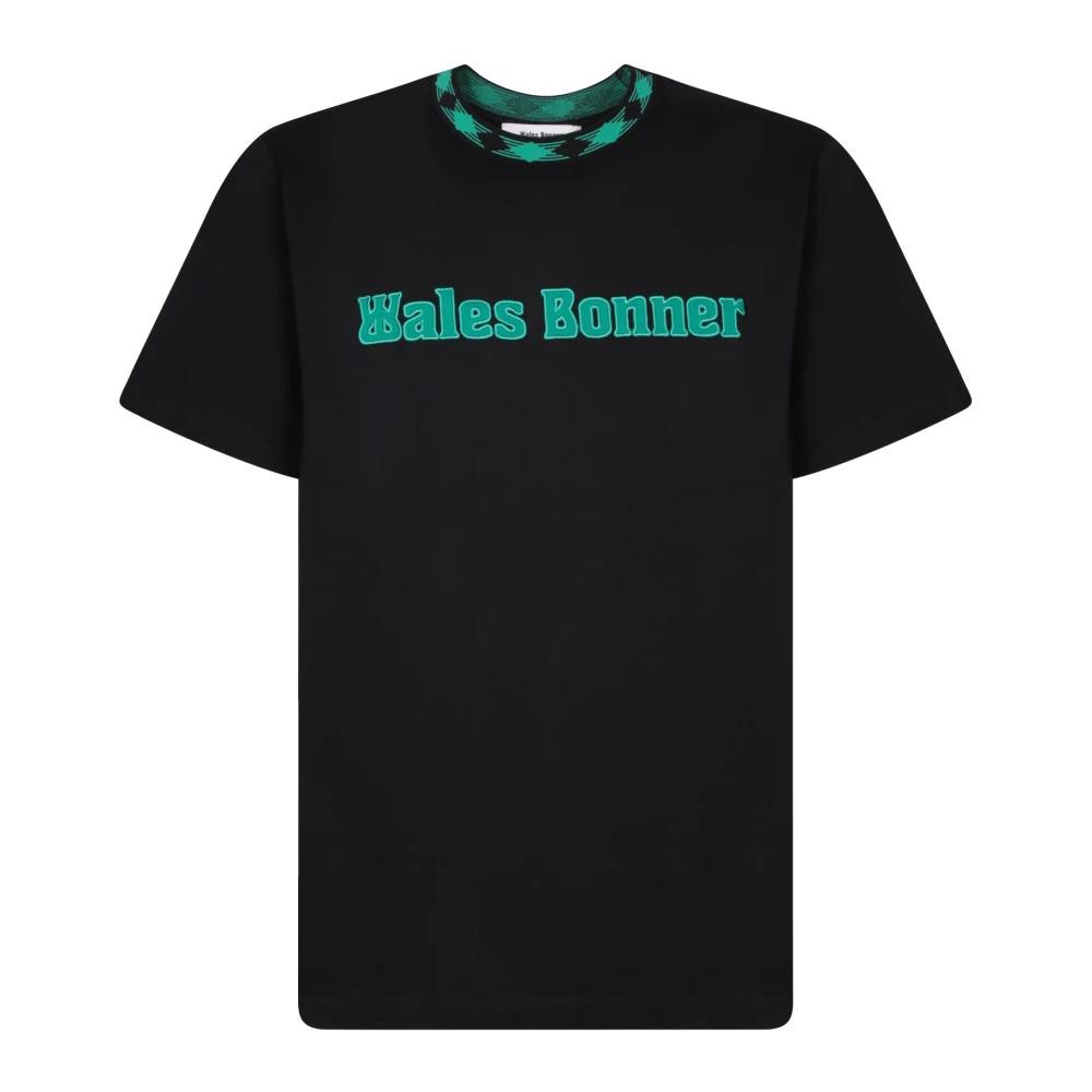 Black T-Shirt with Teal Logo