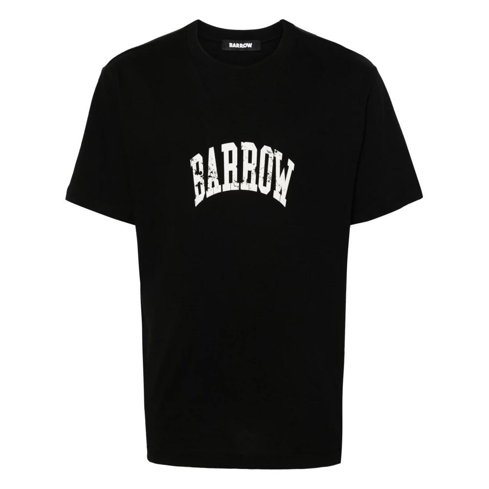 Black Logo Print Crew Neck T-shirt