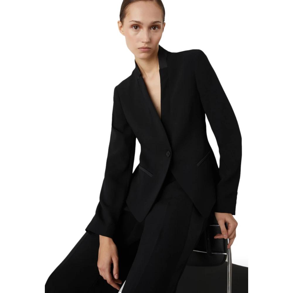 Black Crêpe Blazer Miranda