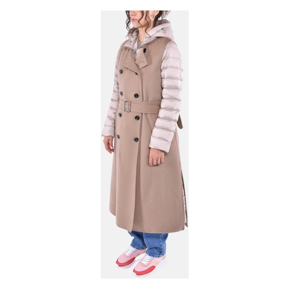 Long vest with detachable warm down jacket