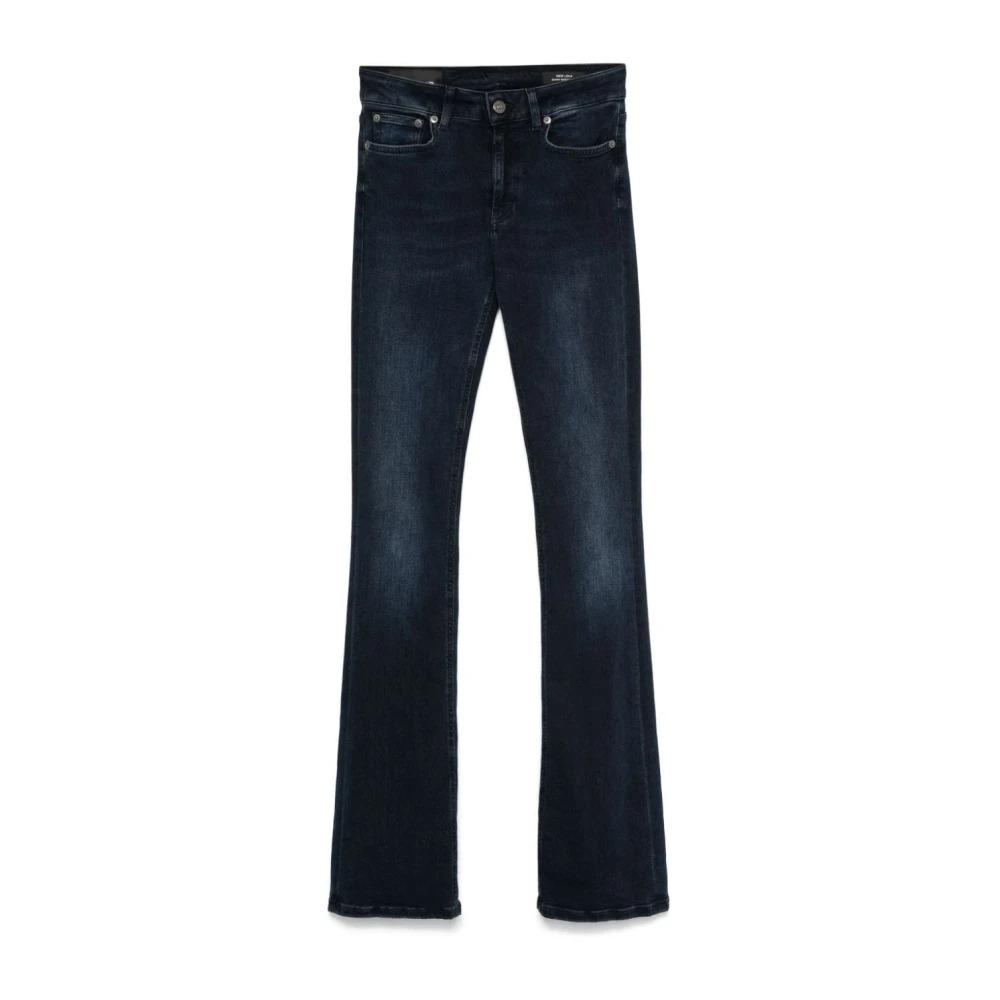 Blue Bootcut Stretch Denim Jeans