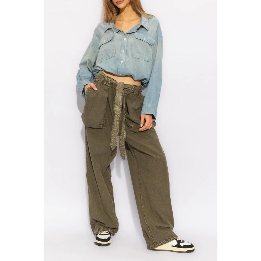 Wide leg trousers