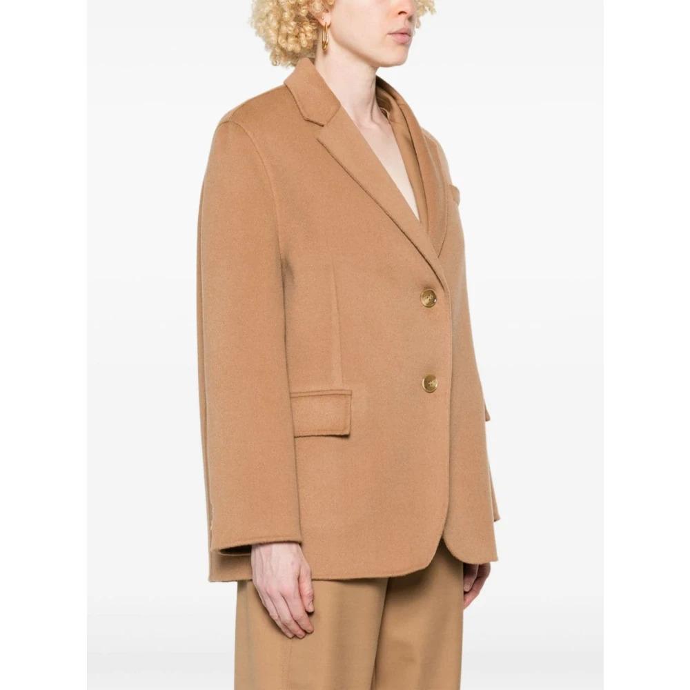 Camel Brown Wool Blazer