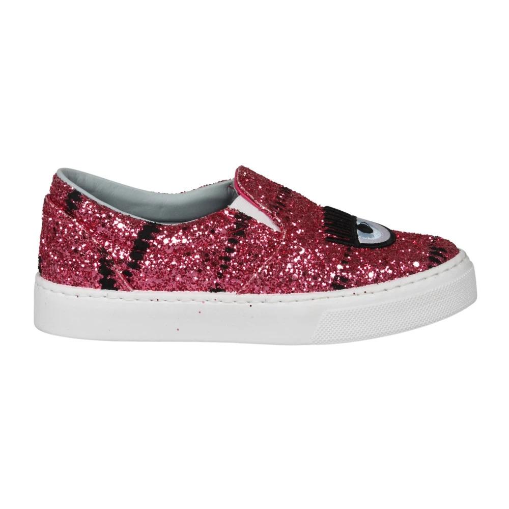 Glitter Slip On Shoes