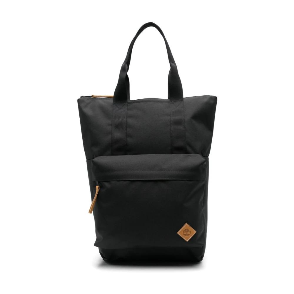 Black Canvas Backpack with Water-Resistant