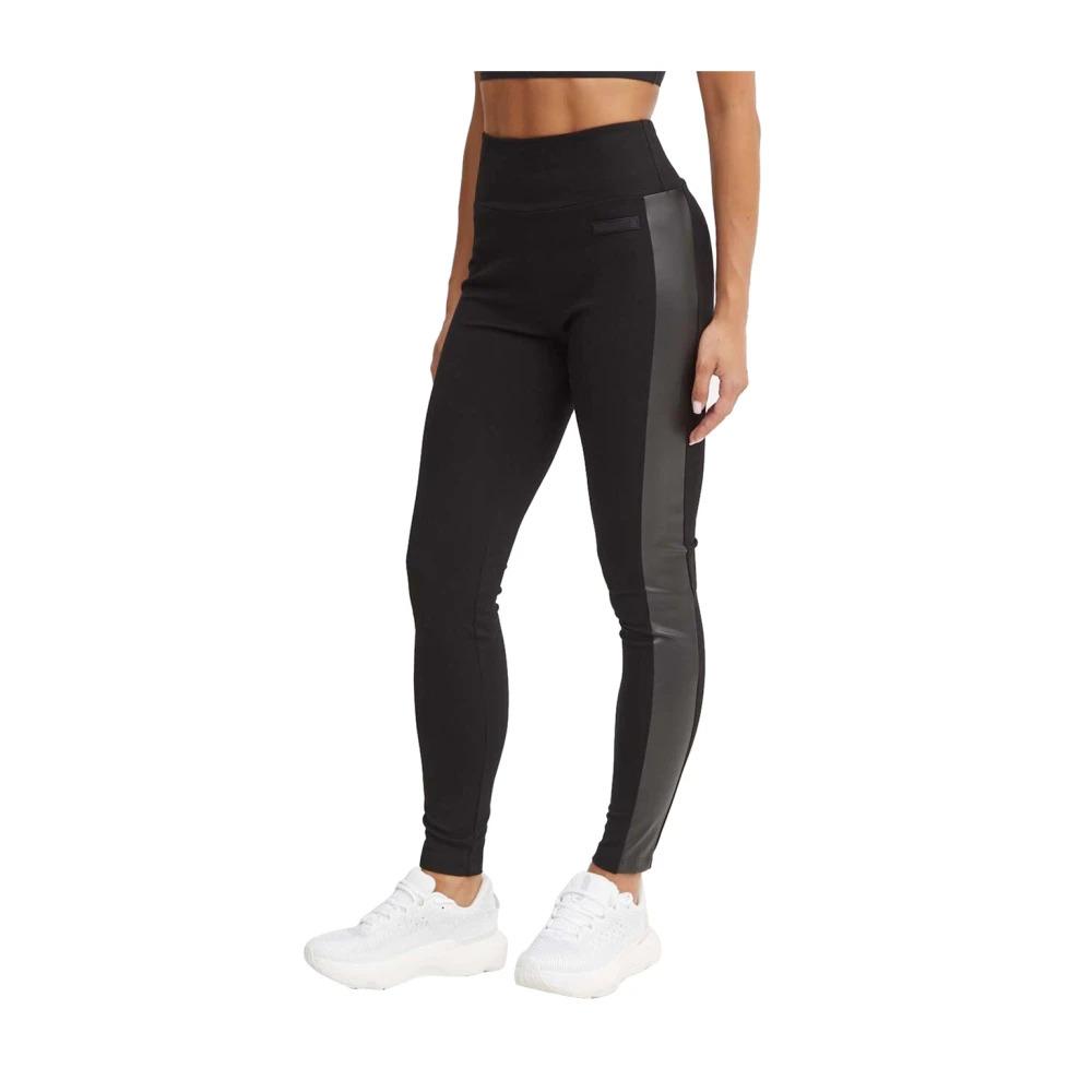 Black Leggings High Waist Elasticized Material