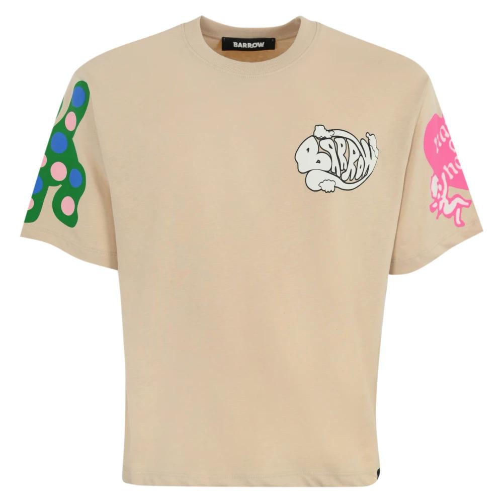 Cotton T-shirt with Logo Print