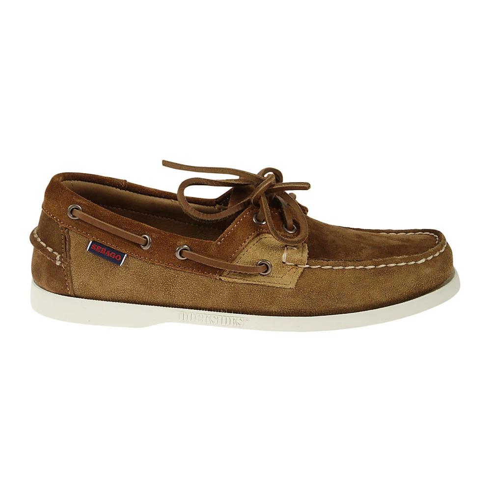 Brown Suede Moccasins with Leather Insole