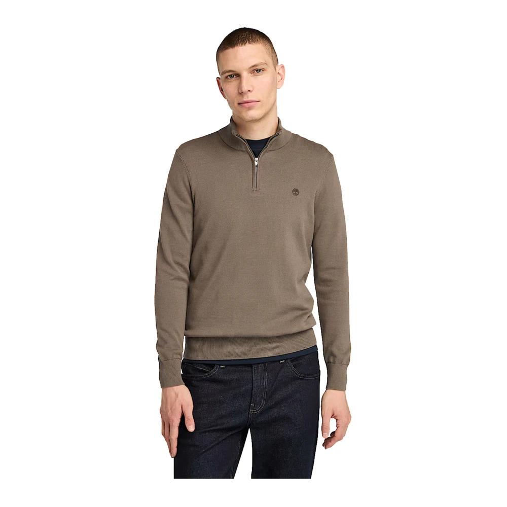 Brown River Zip Sweater