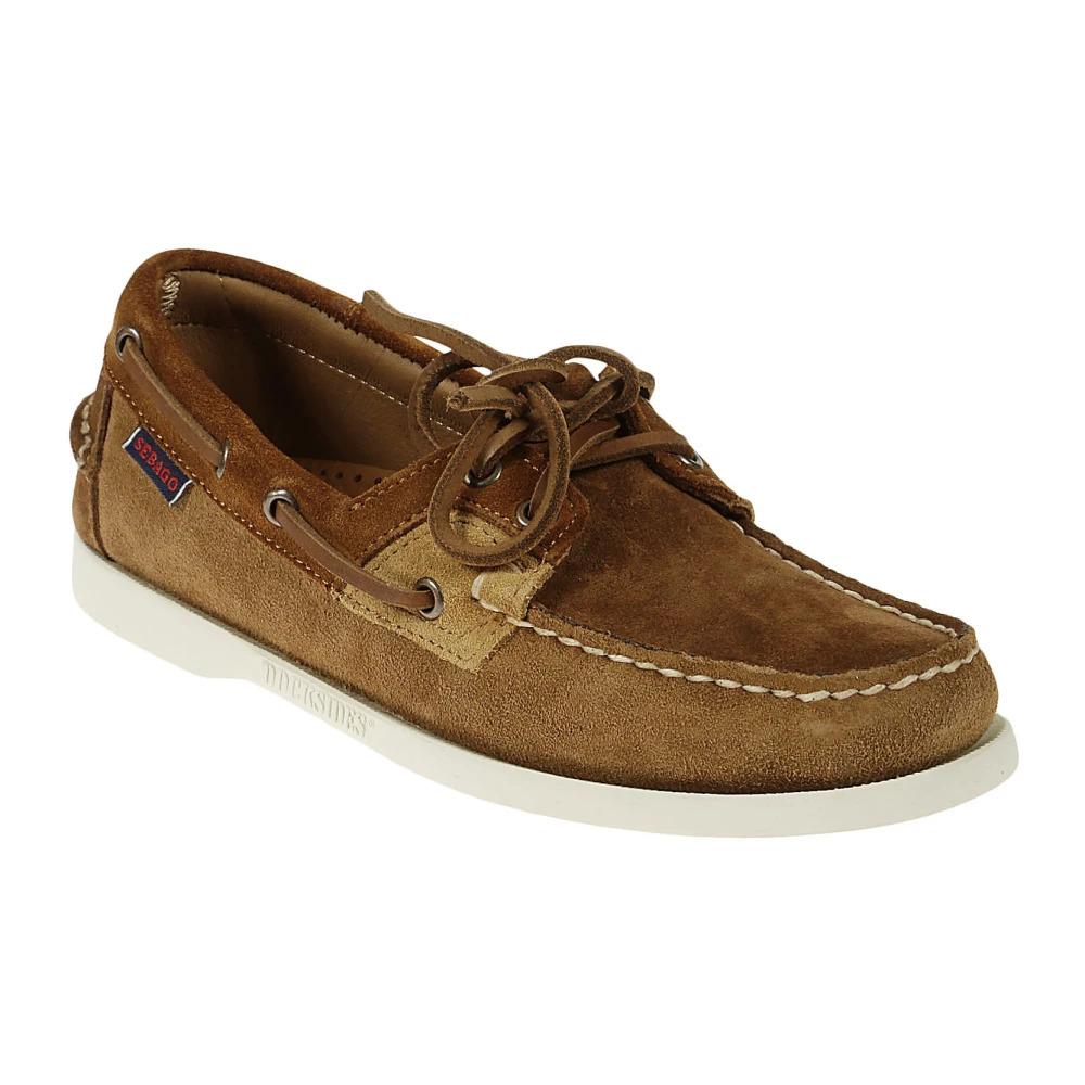 Brown Suede Moccasins with Leather Insole