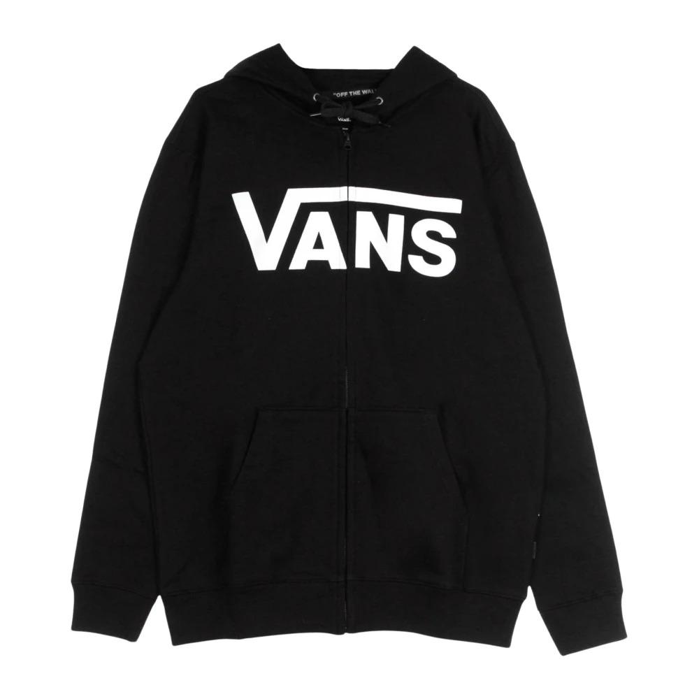 Classic Zip Hoodie Black/White