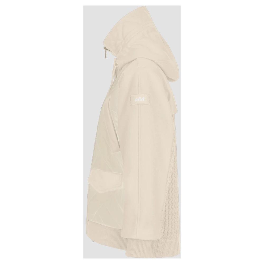 PARKA IN NYLON BRIGHT + COMPACT WOOL