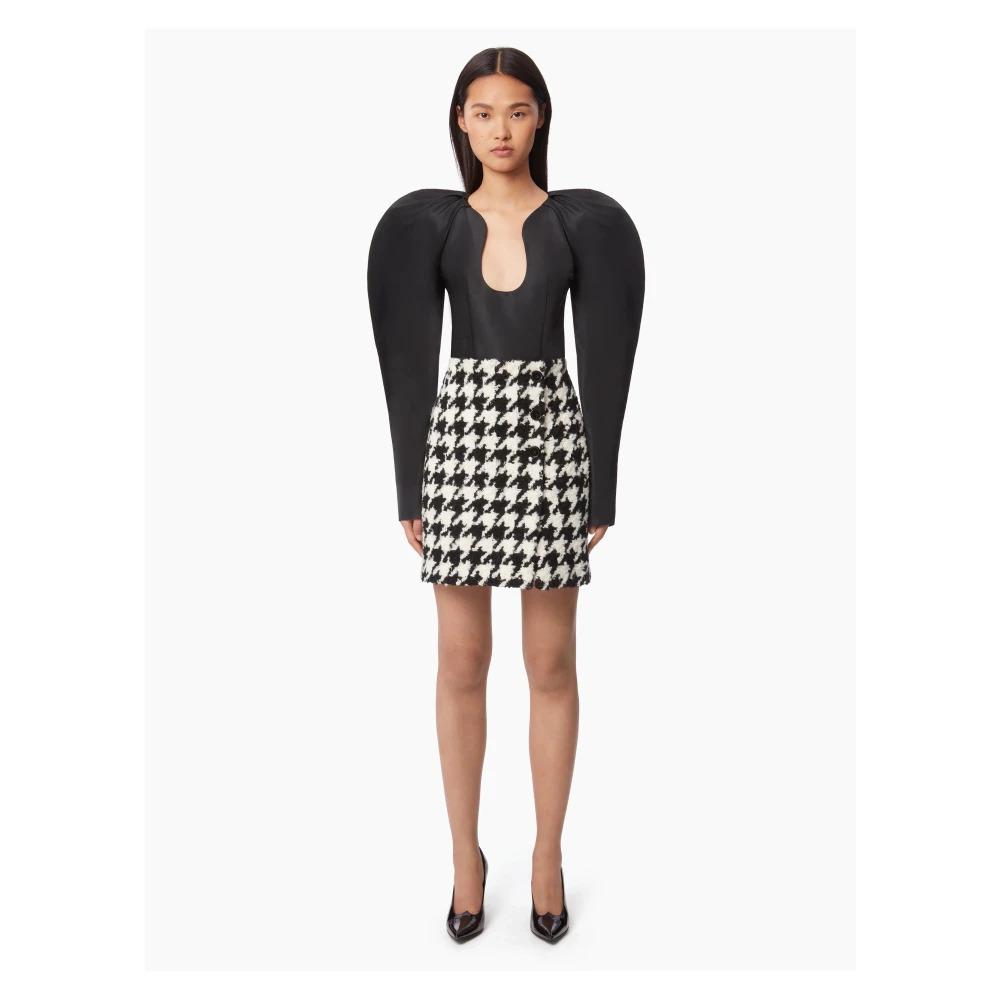 Mini Houndstooth Skirt