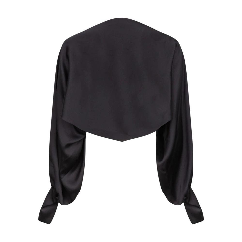 Black Shiny Bolero Jacket